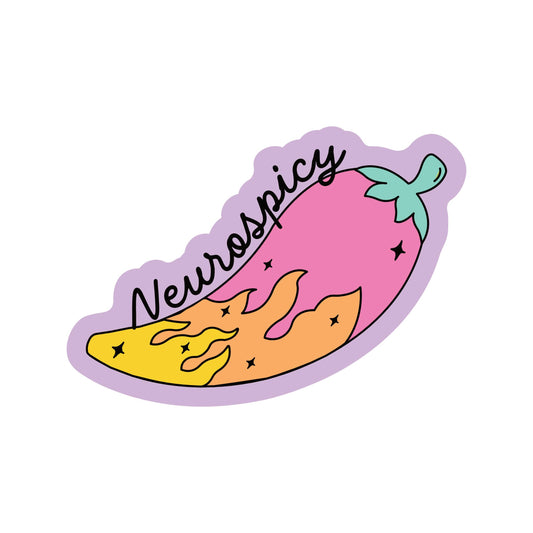 Neurospicy Pepper Vinyl Sticker