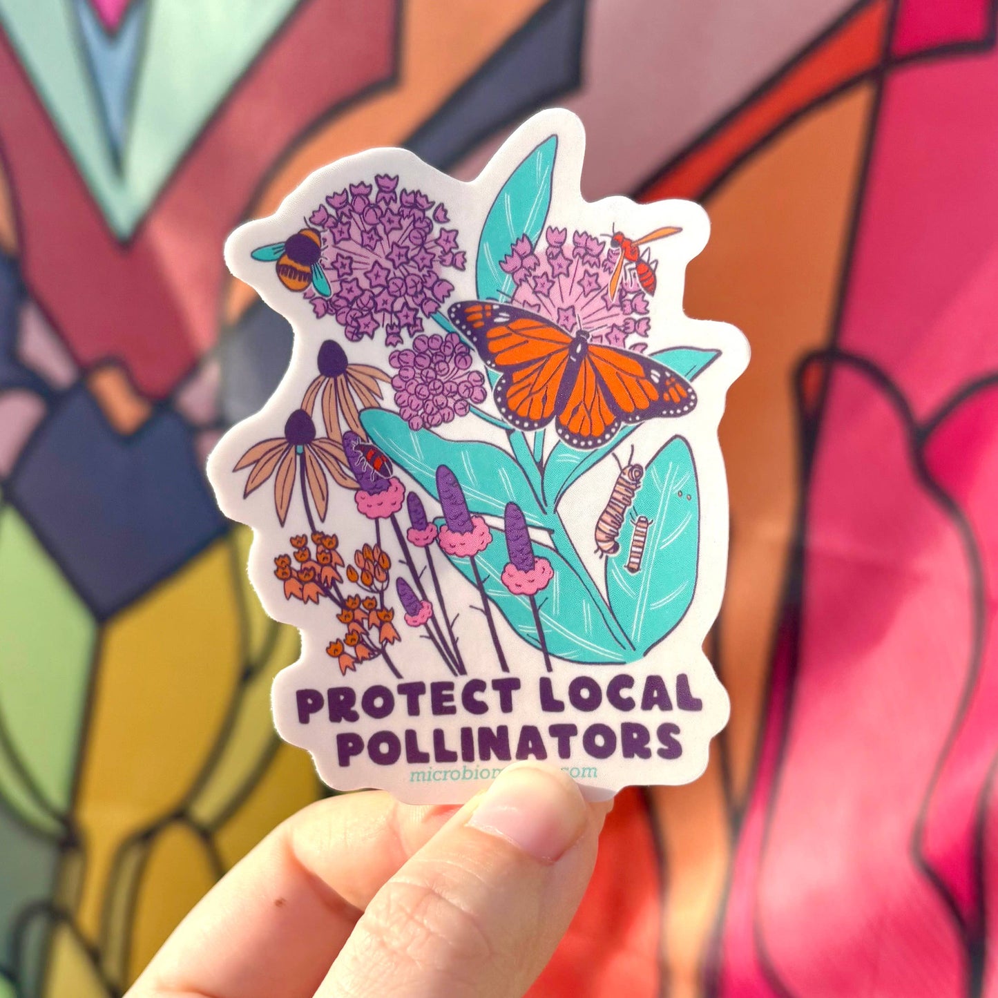 Protect Local Pollinators 3” Sticker 
