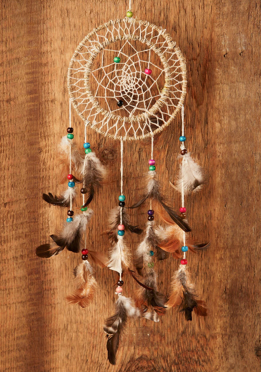 Natural Hemp Double Ring Dreamcatcher