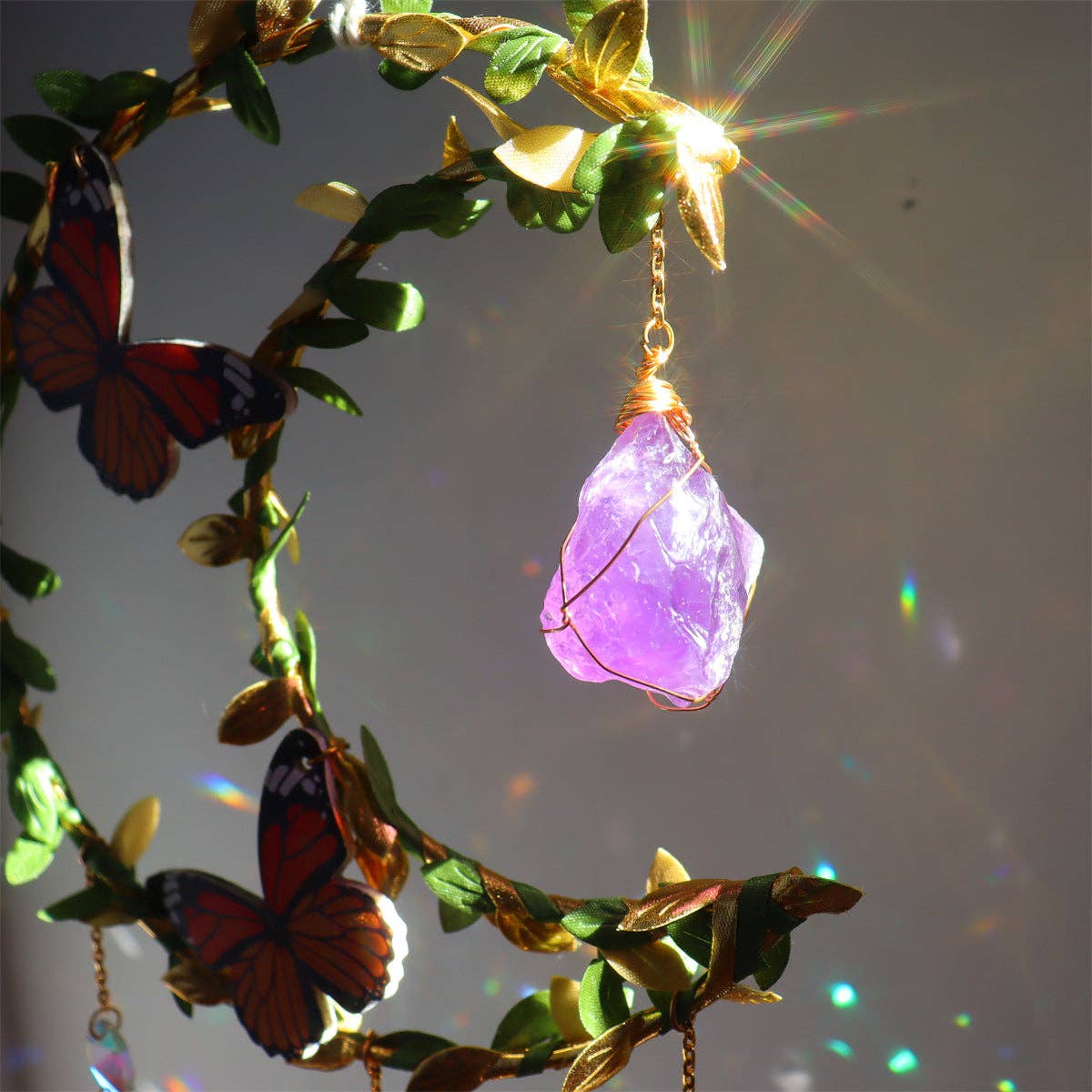 Leaves Cross Butterfly Moon Hangings DP25A913