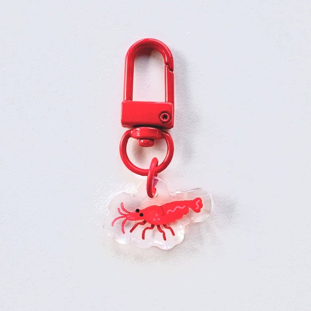 Miniature Shrimp 1” Acrylic Charms