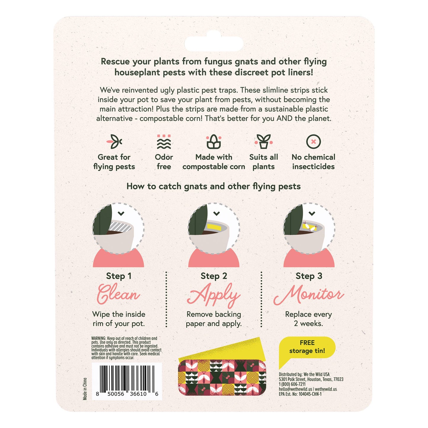 Gnat Sticky Traps with Tin Box 20 pk