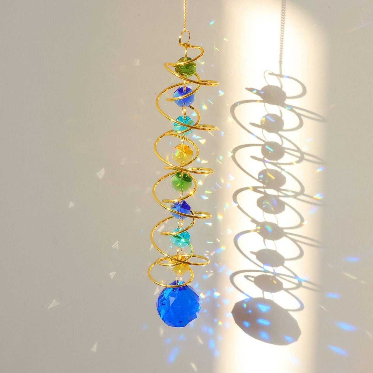 Rainbow Crystal Helical Suncatcher DP25D691