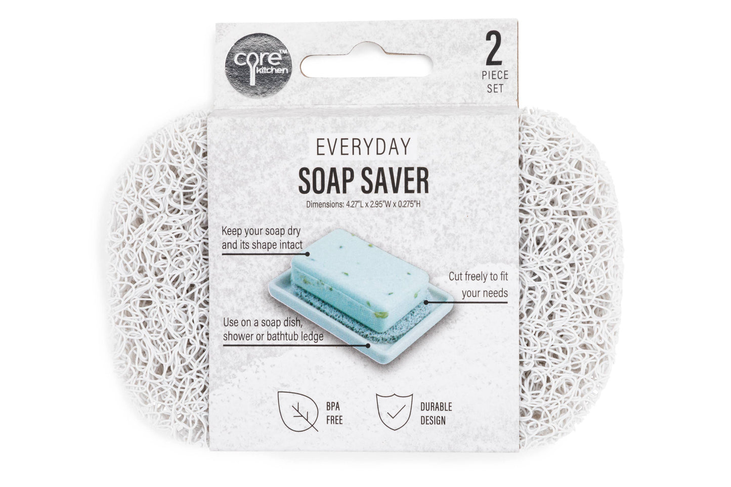 2pc Soap Savers - White