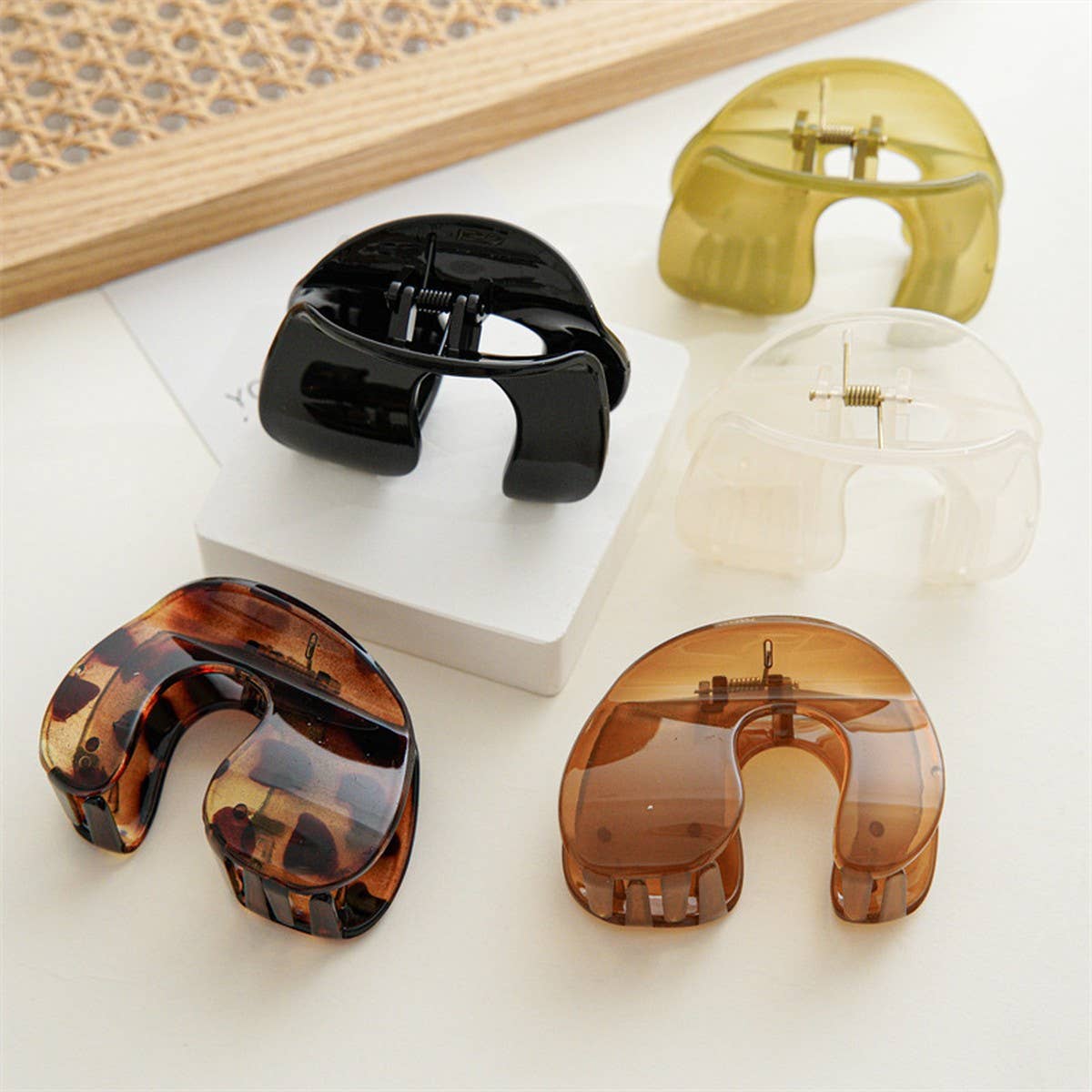 Hair Claw Clip Elegant Minimalist Design_CWAHA1960: Brown / (OS) 1