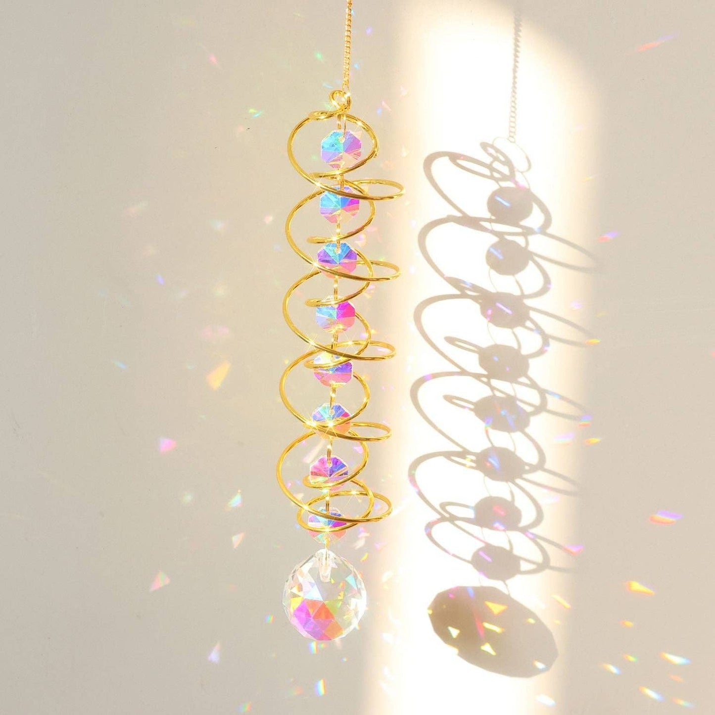Rainbow Crystal Helical Suncatcher DP25D691