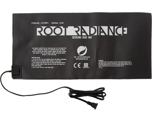 Seedling Heat Mat Pad 20.75” x 10” for Plant Seed Starting, Indoor Germination Supplies Black, Small