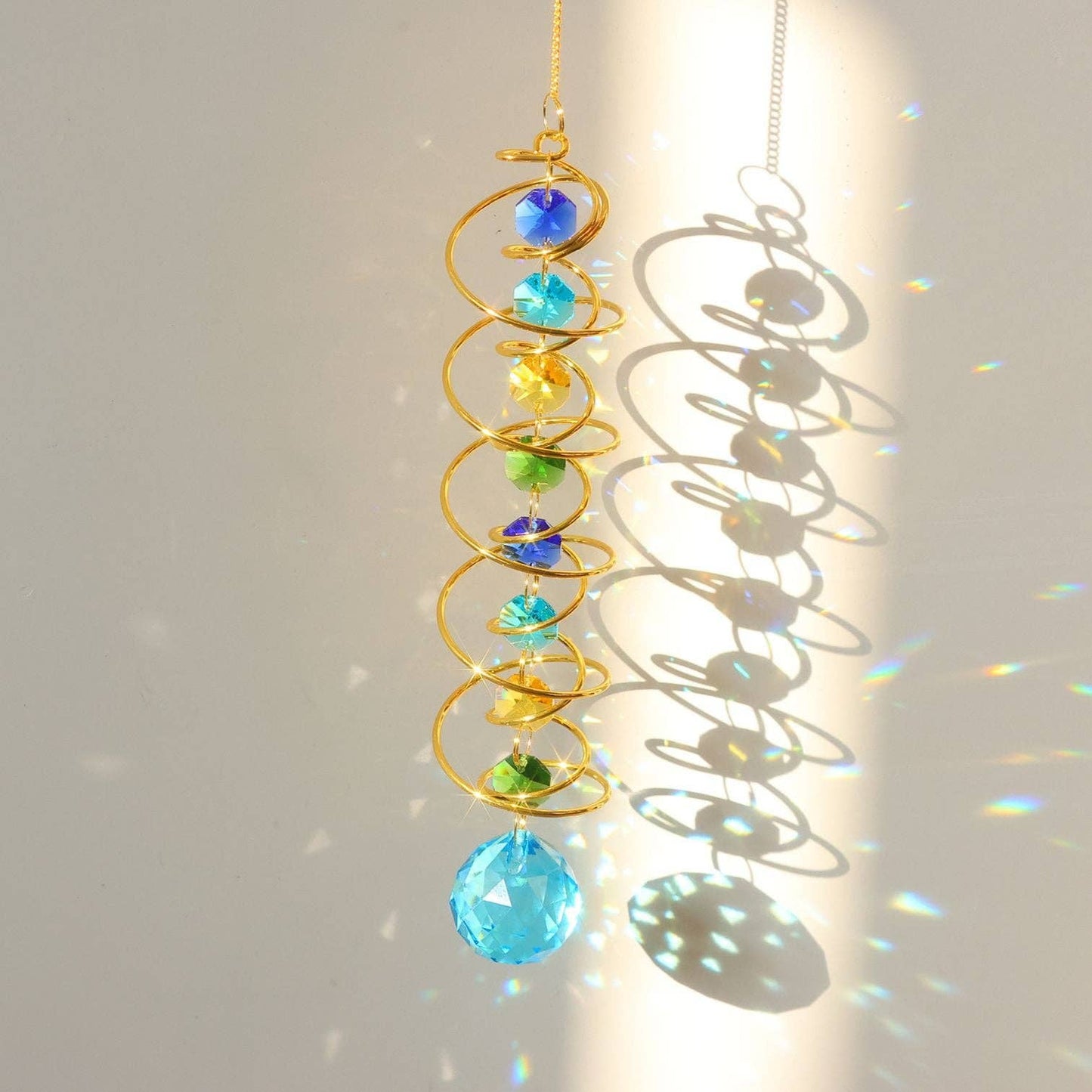 Rainbow Crystal Helical Suncatcher DP25D691