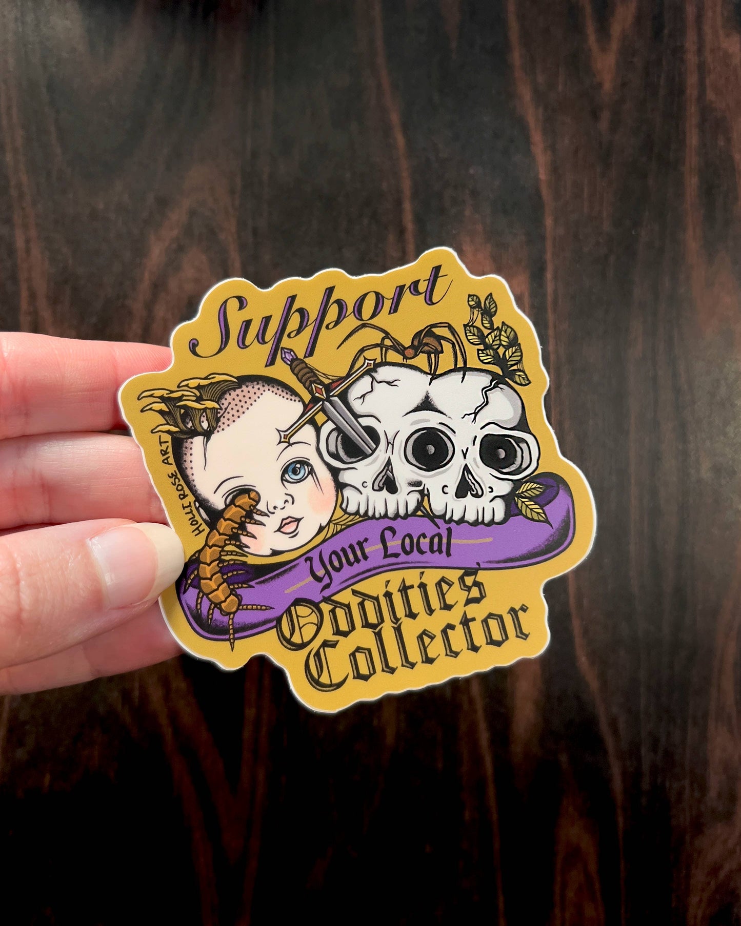 Support Your Local Oddities Collector Sticker
