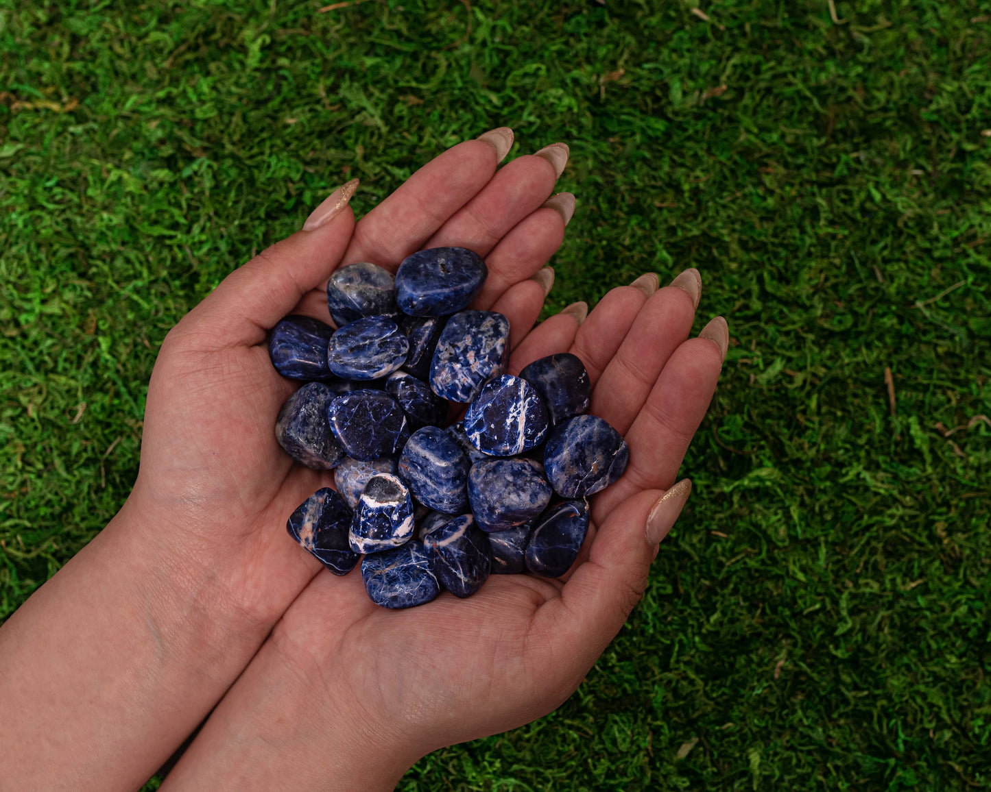 Smooth Natural Sodalite Crystals