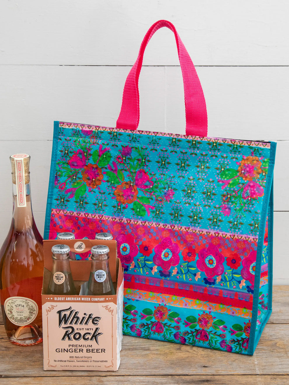 Insulated Cooler Tote- Floral