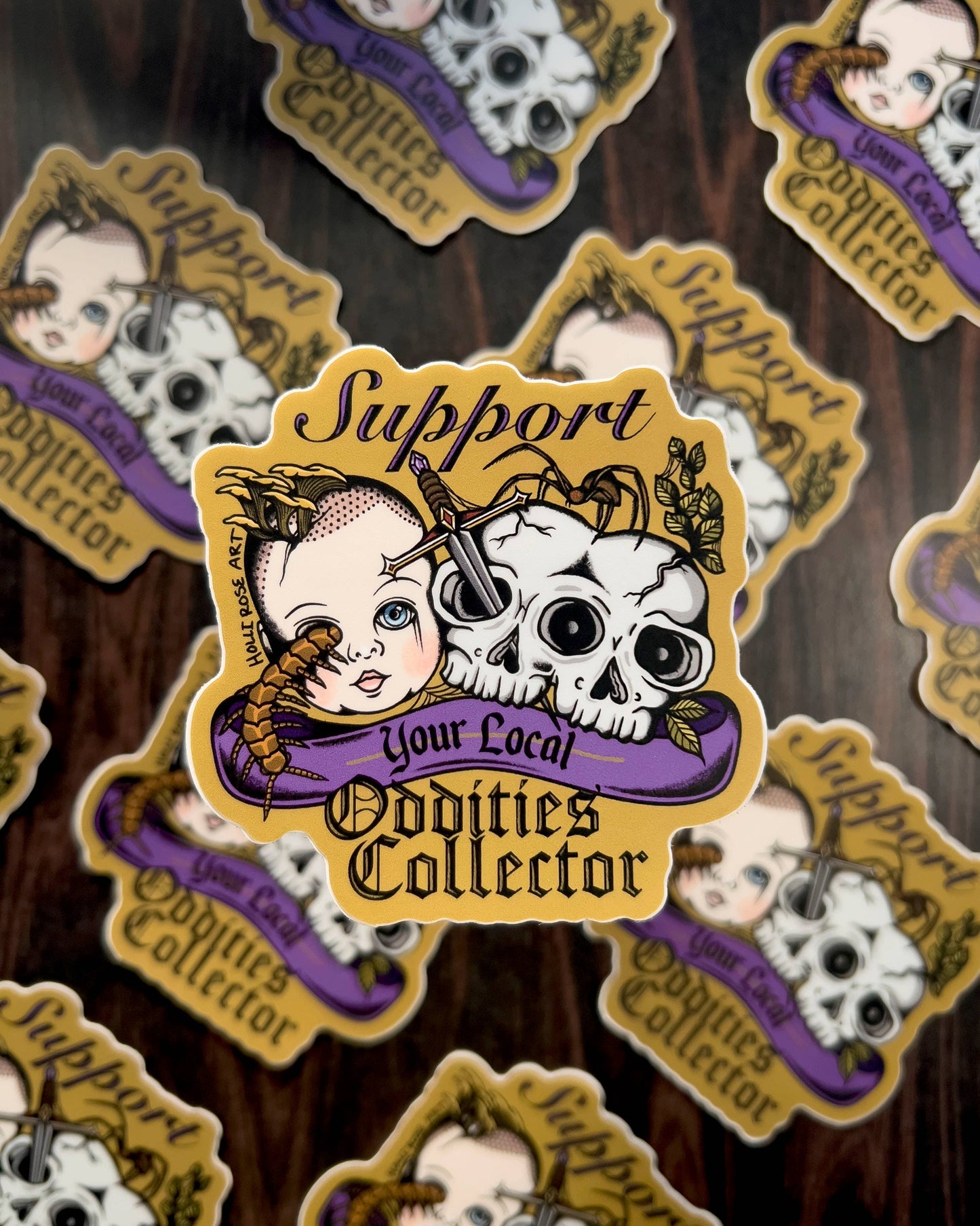 Support Your Local Oddities Collector Sticker