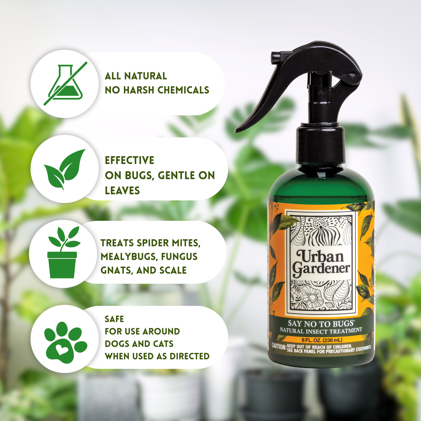 Say No To Bugs - Natural Houseplant Insect Treatment