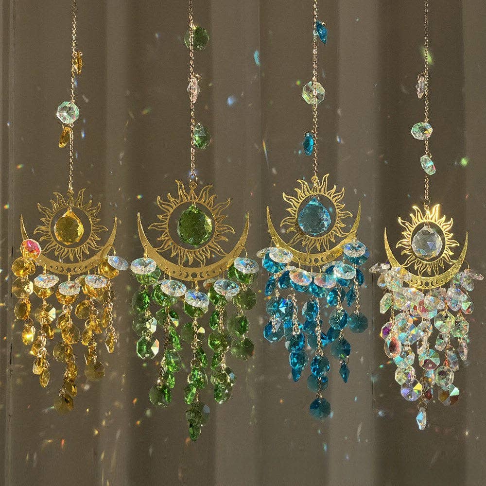Sun Moon Colorful Crystal Hangings DP25A912