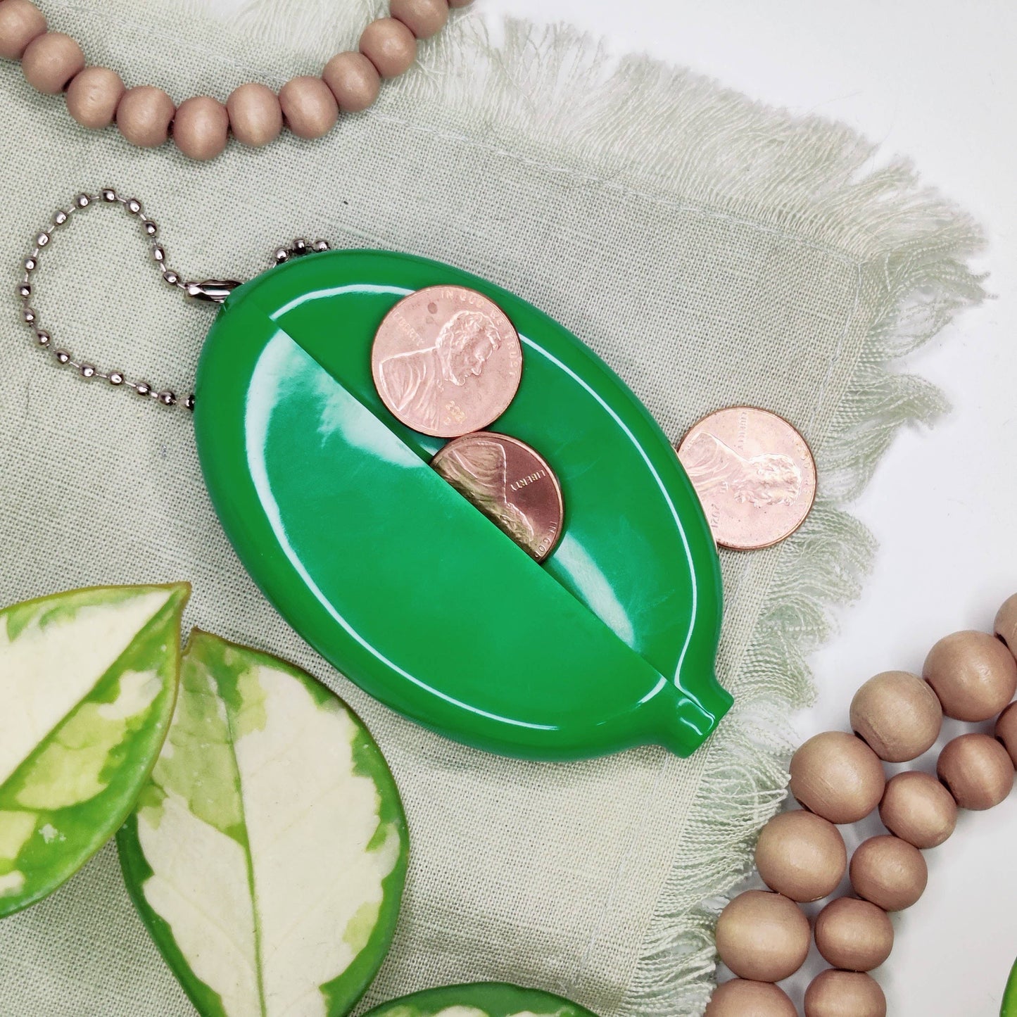 Pennies for the Planties Coin Purse Keychain