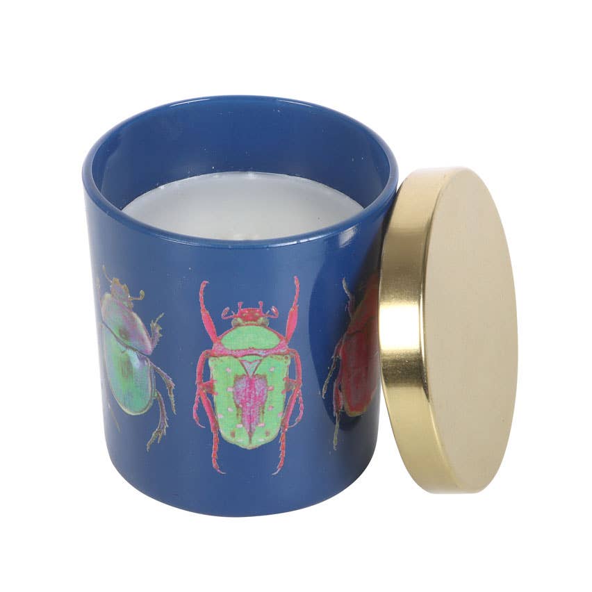 Amber & Vanilla Beetle Print Candle