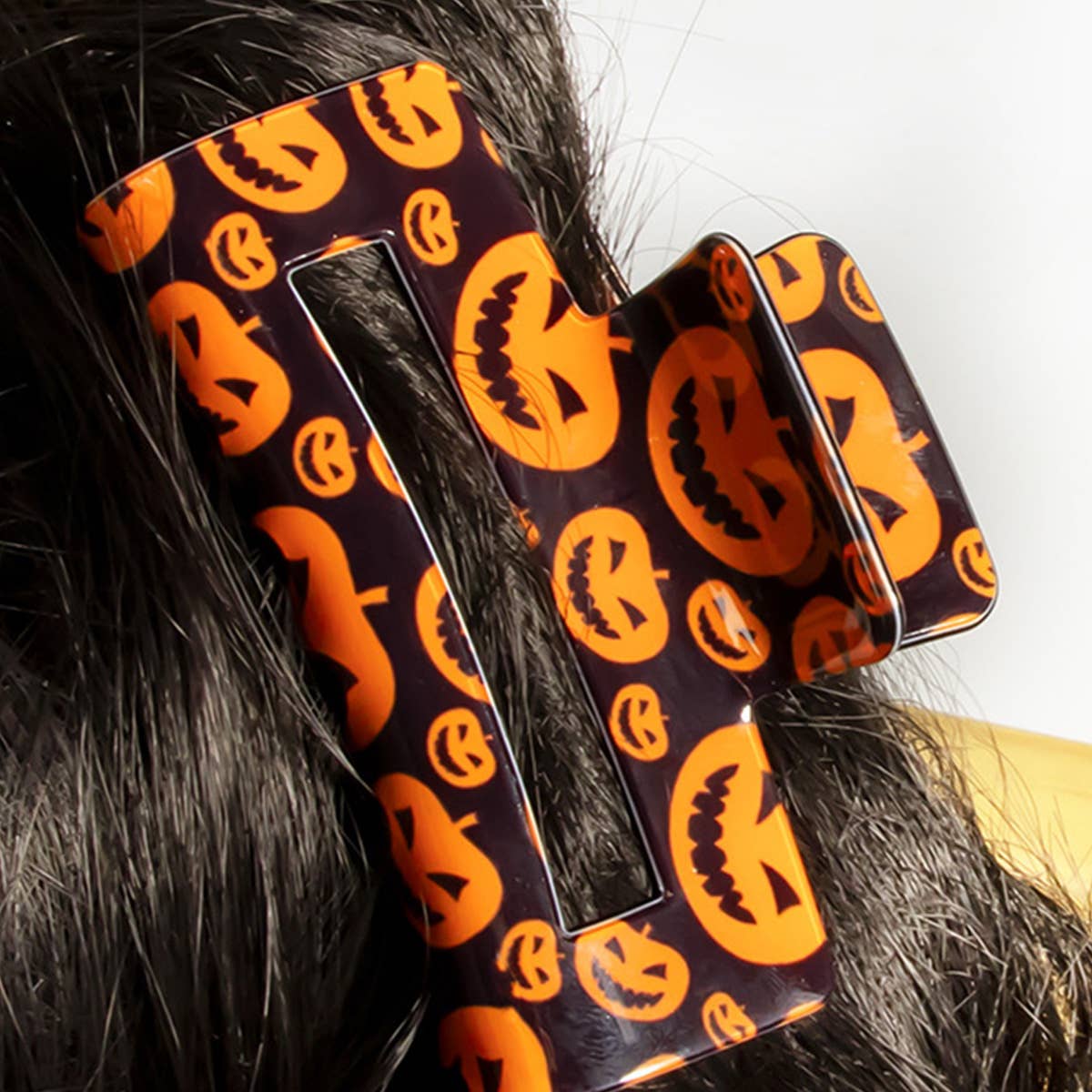Halloween Spiderweb Hair Claw - Ghost Pumpkin Clip_CWAHA1447: TYPE6 / (OS) 3
