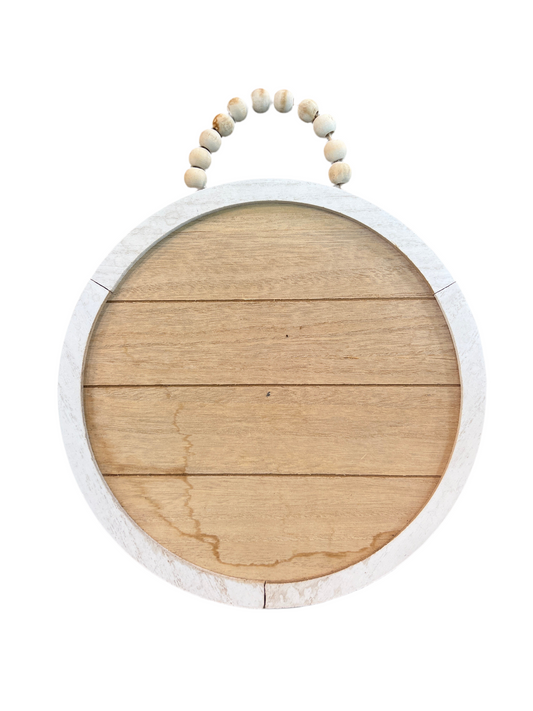 Wooden Circle Board w/ Beads