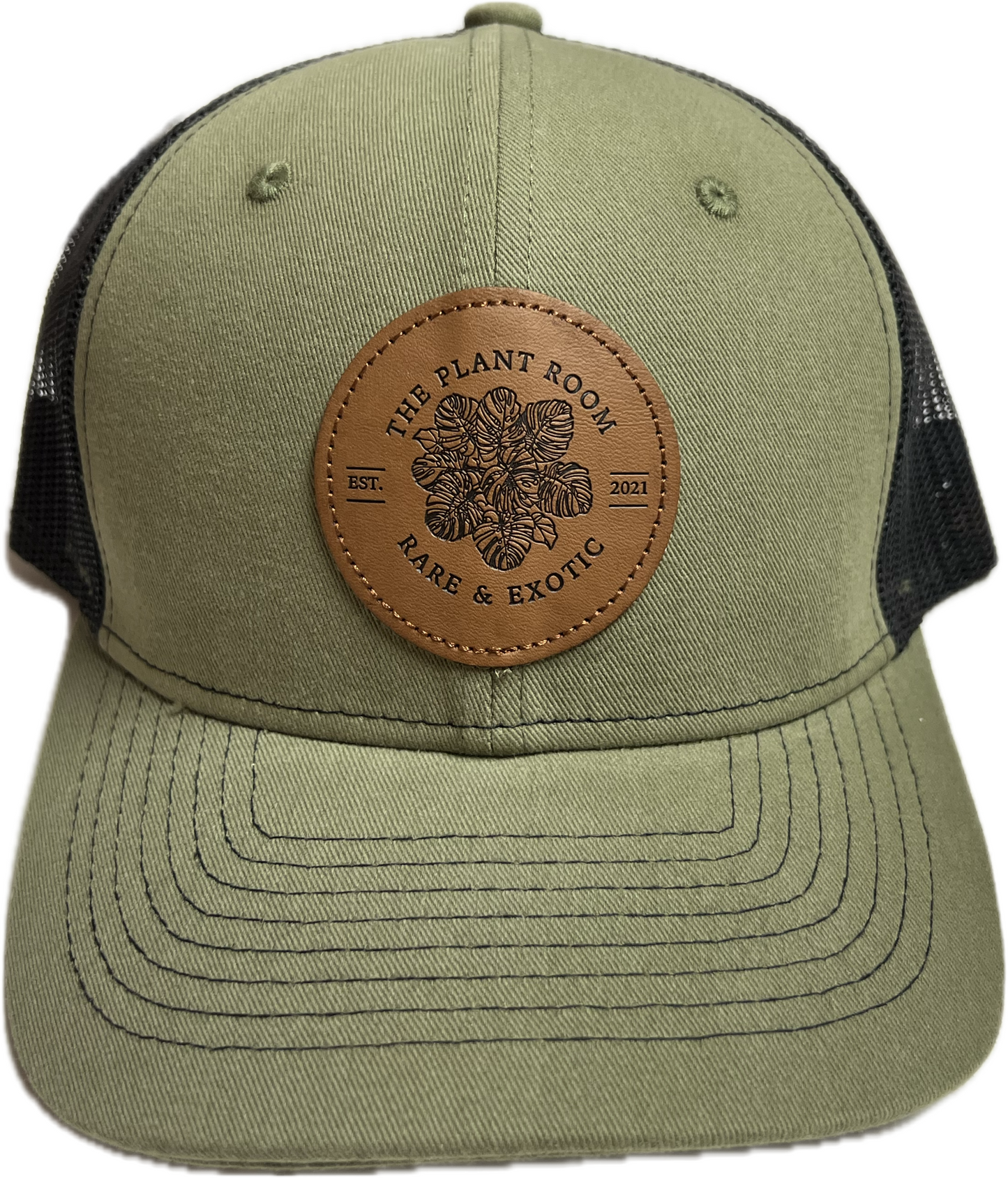 Trucker Hat with Leather Stamped Patch