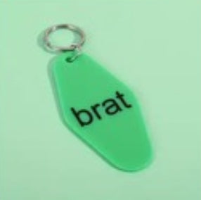 Acrylic Brat Keychain