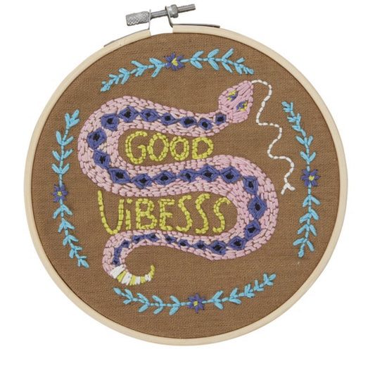 Good Vibes DIY Embroidery Kit