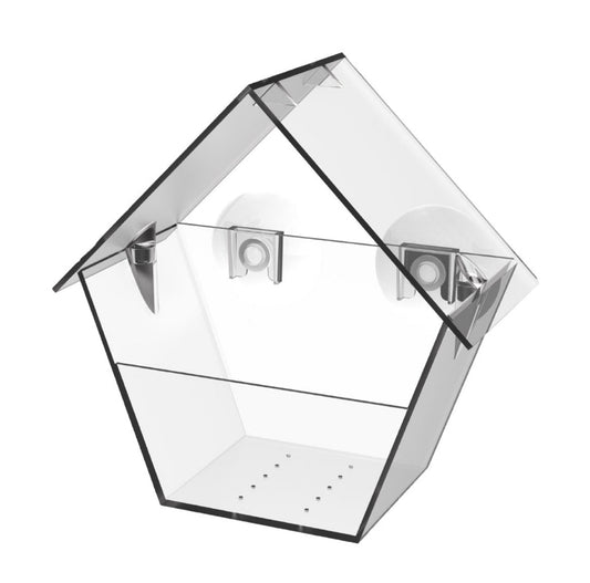 Acrylic Window House Bird Feeder