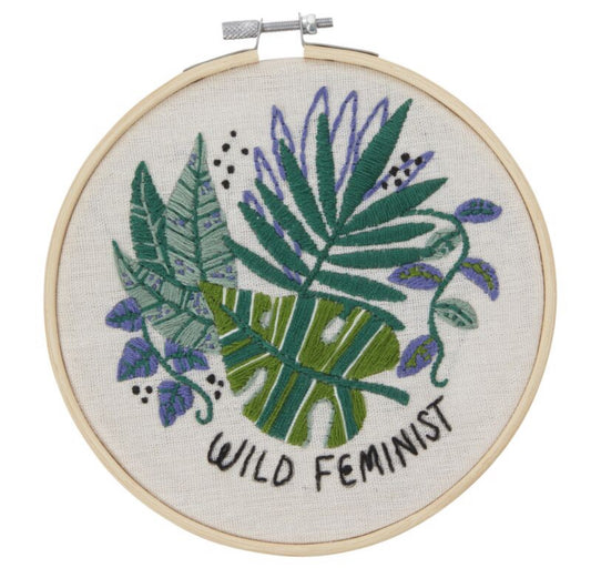 Wild Feminist Embroidery Kit