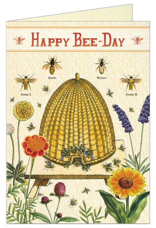 Happy Birthday Bee Single Greeting Card/ Envelope