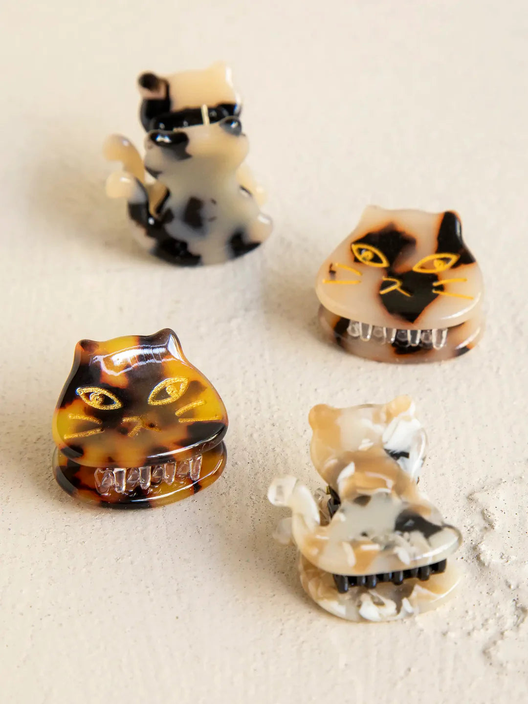 Mini Cat Hair Clips pk4