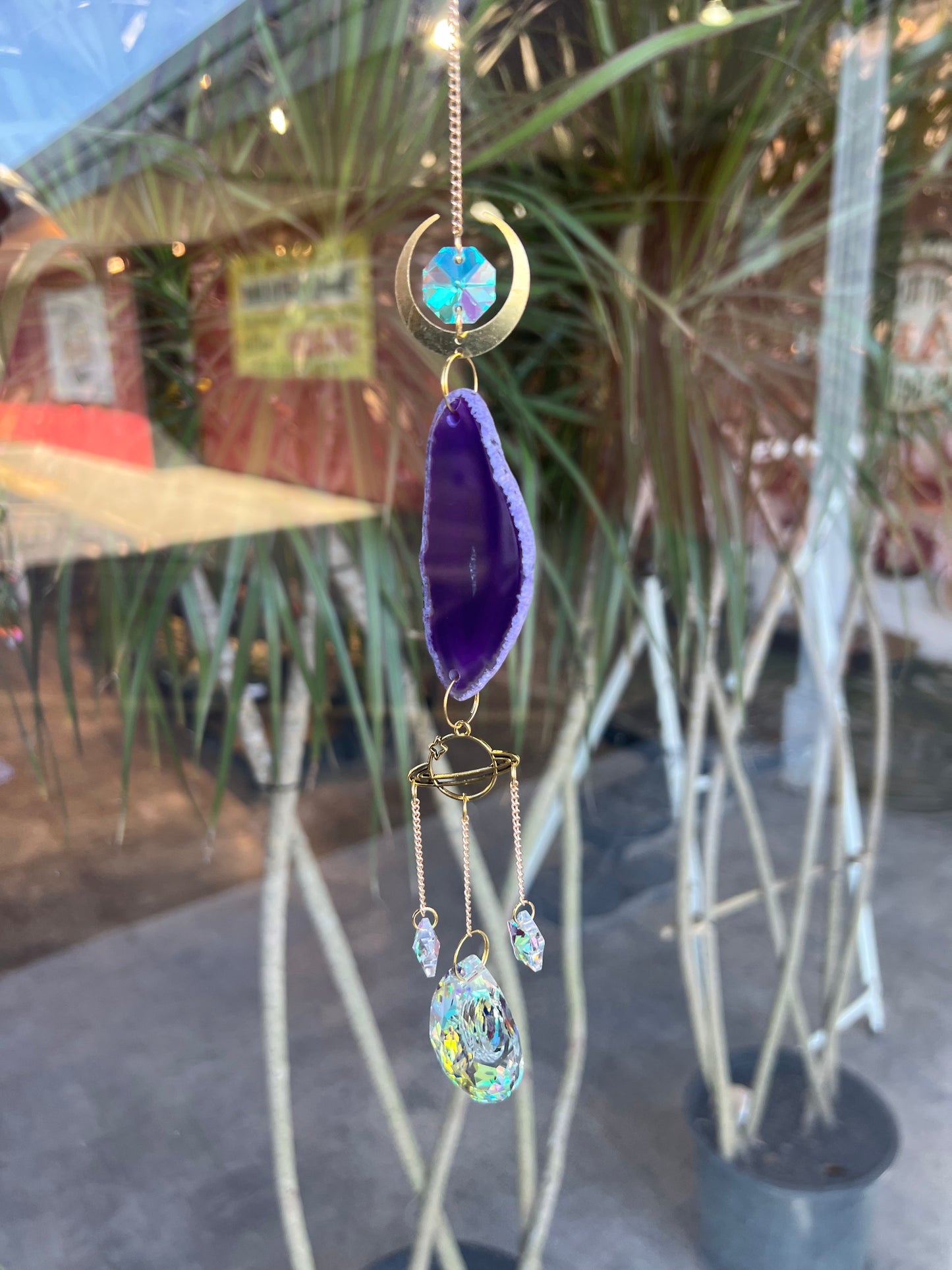 Crystal Agate Suncatcher