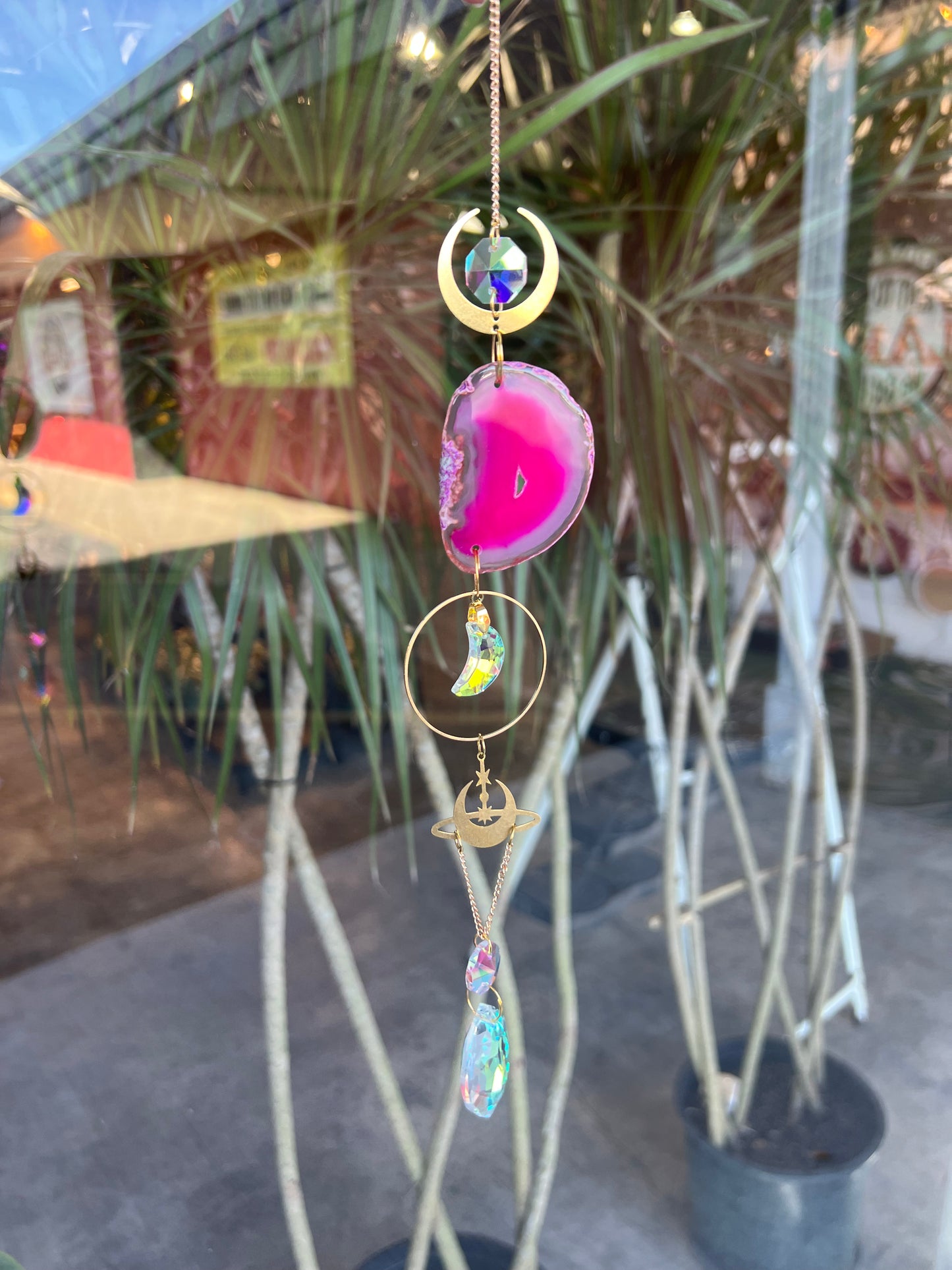 Crystal Agate Suncatcher