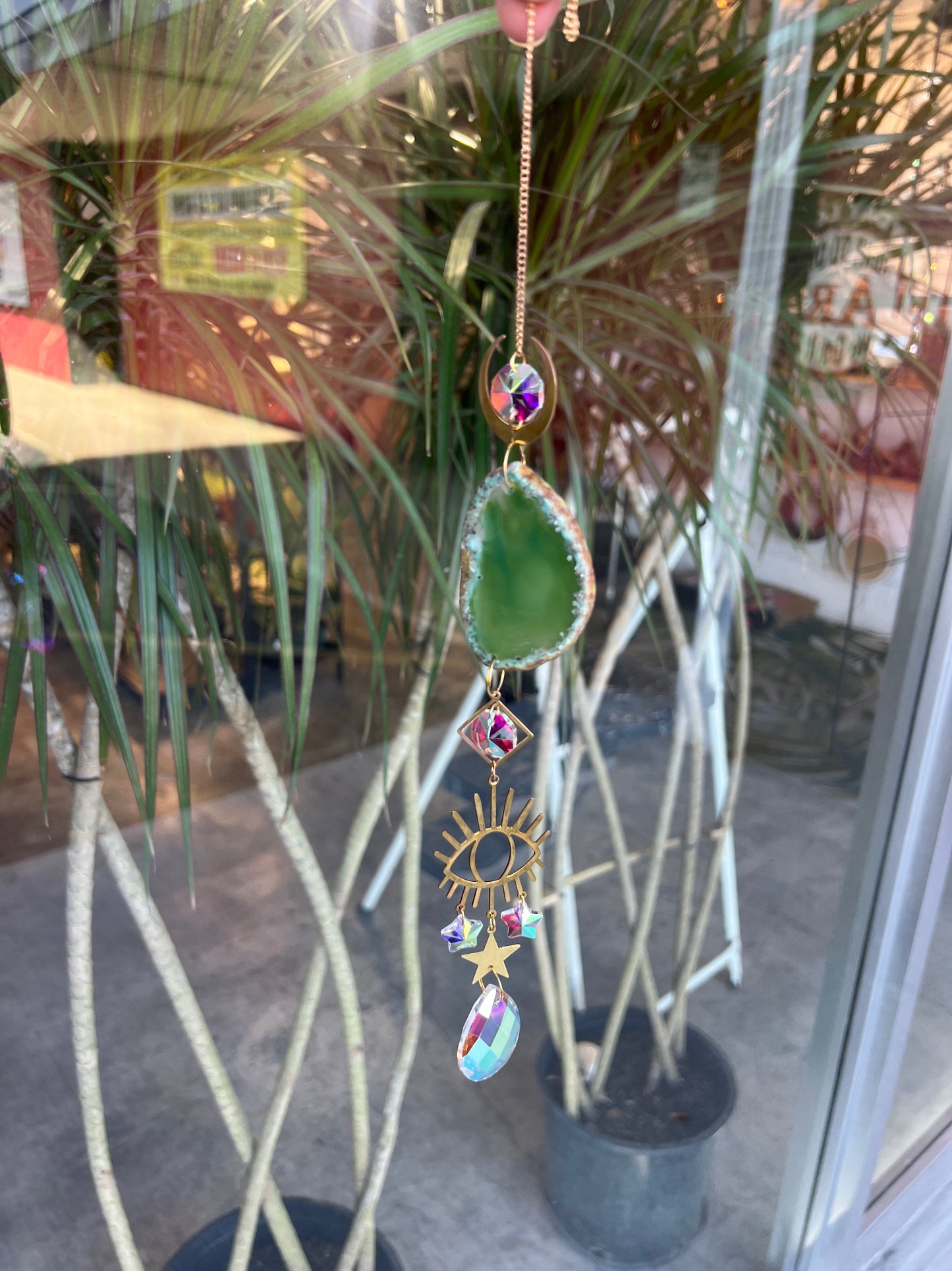 Crystal Agate Suncatcher