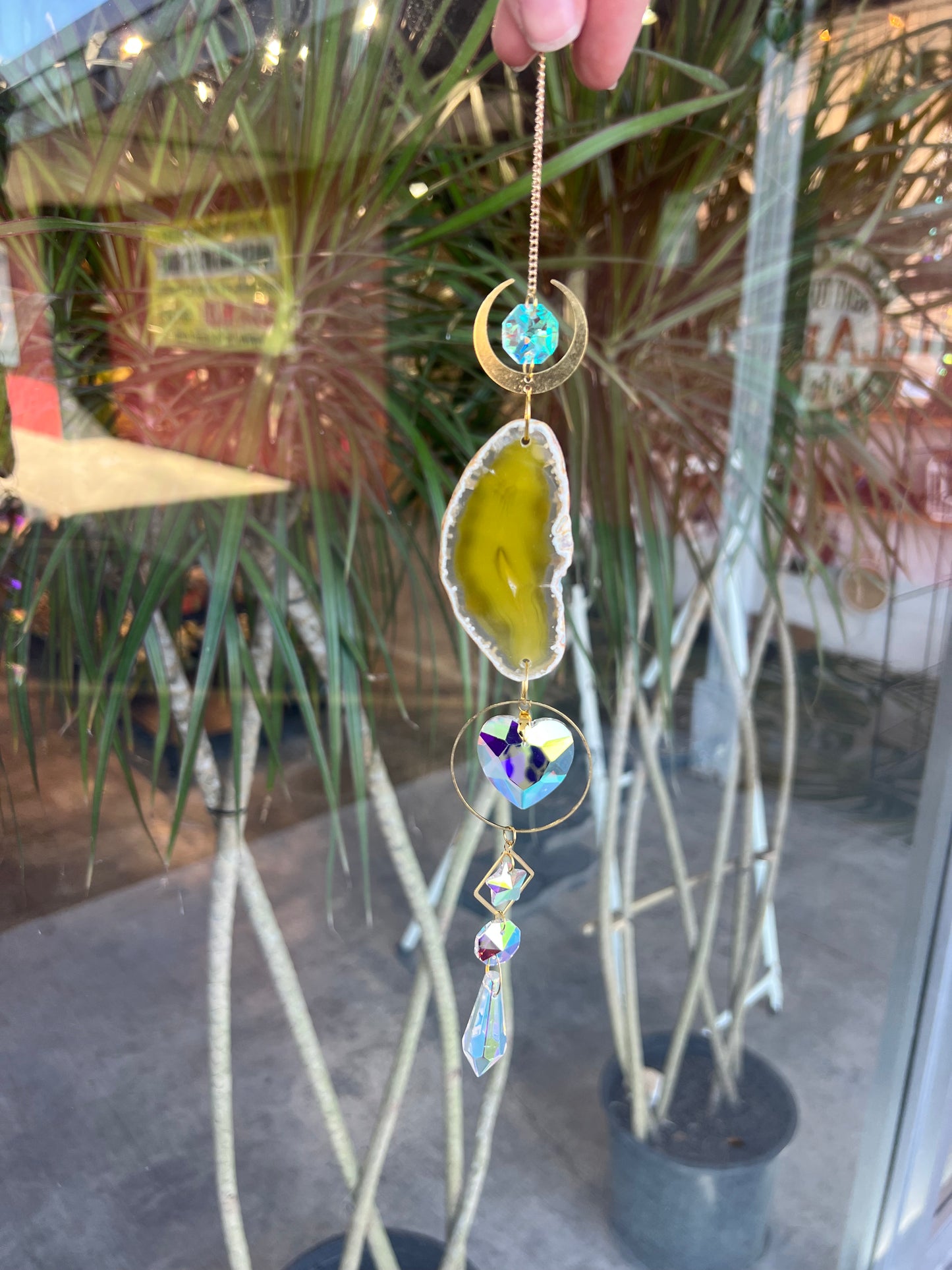 Crystal Agate Suncatcher