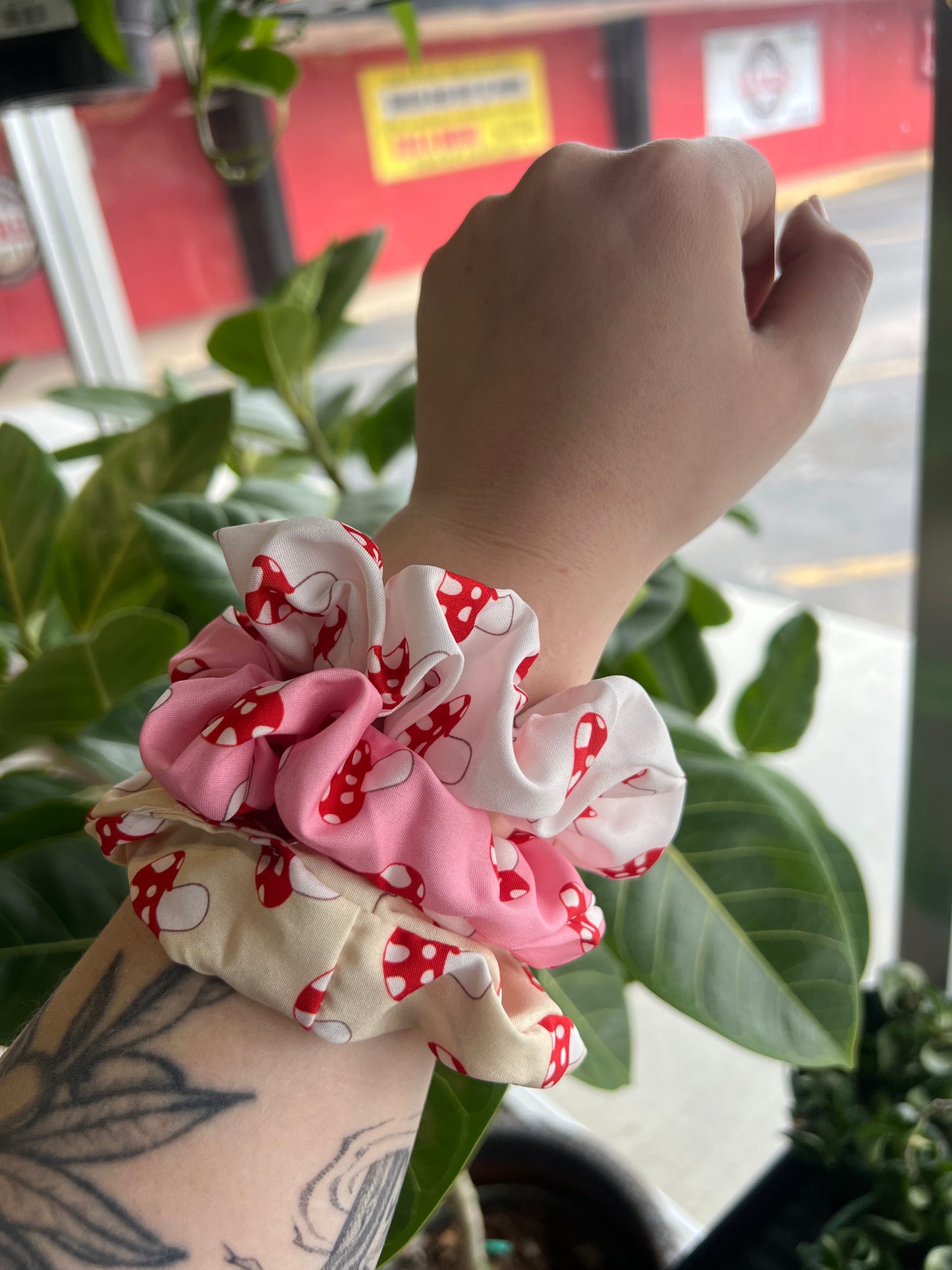 Mushroom Scrunchie