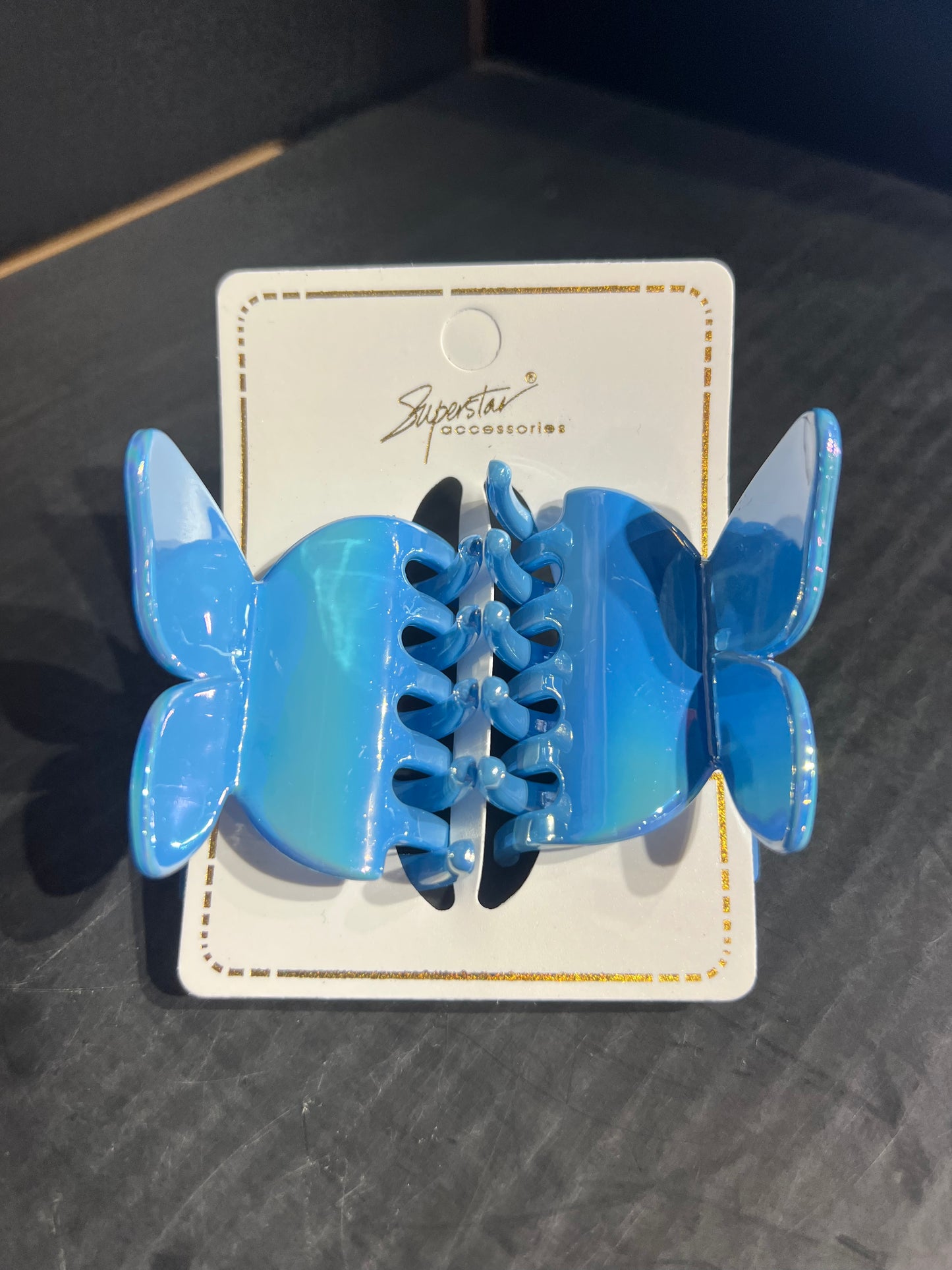 Shiny Spring Tone Butterfly Hair Clips