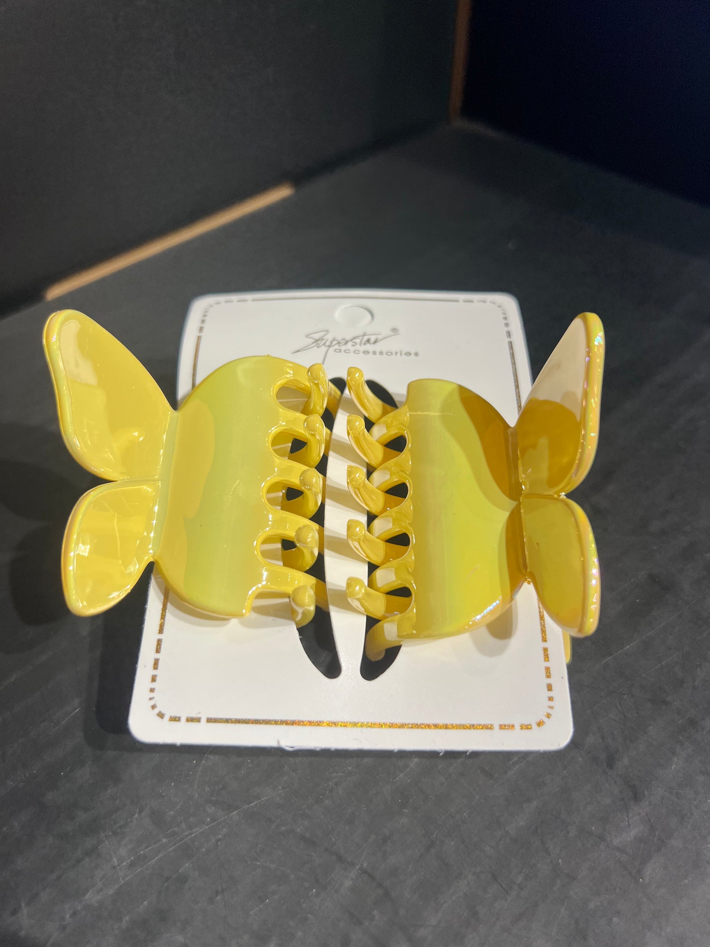 Shiny Spring Tone Butterfly Hair Clips