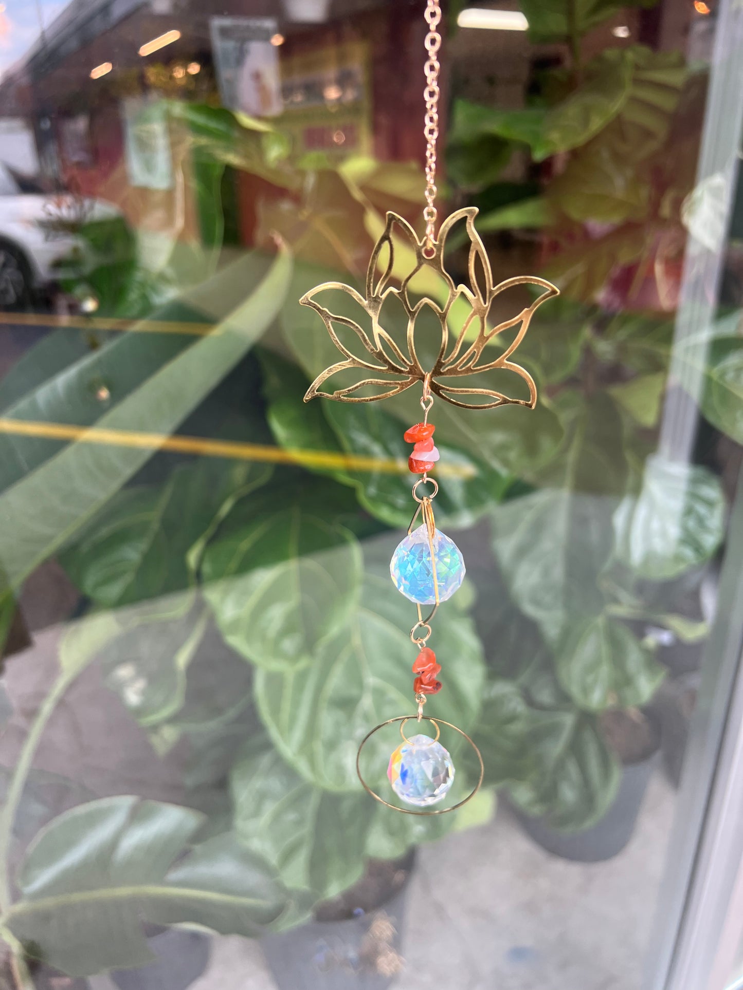 Lotus Crystal Suncatcher