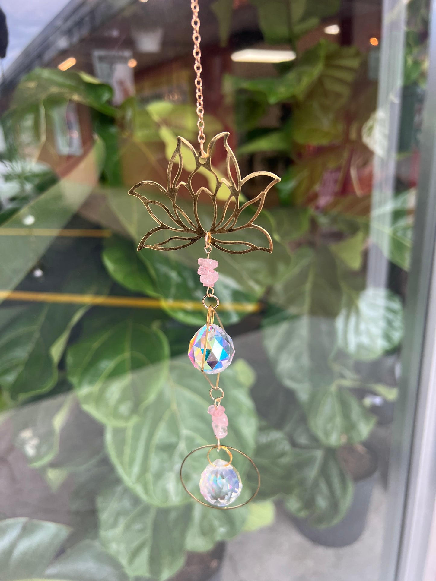 Lotus Crystal Suncatcher