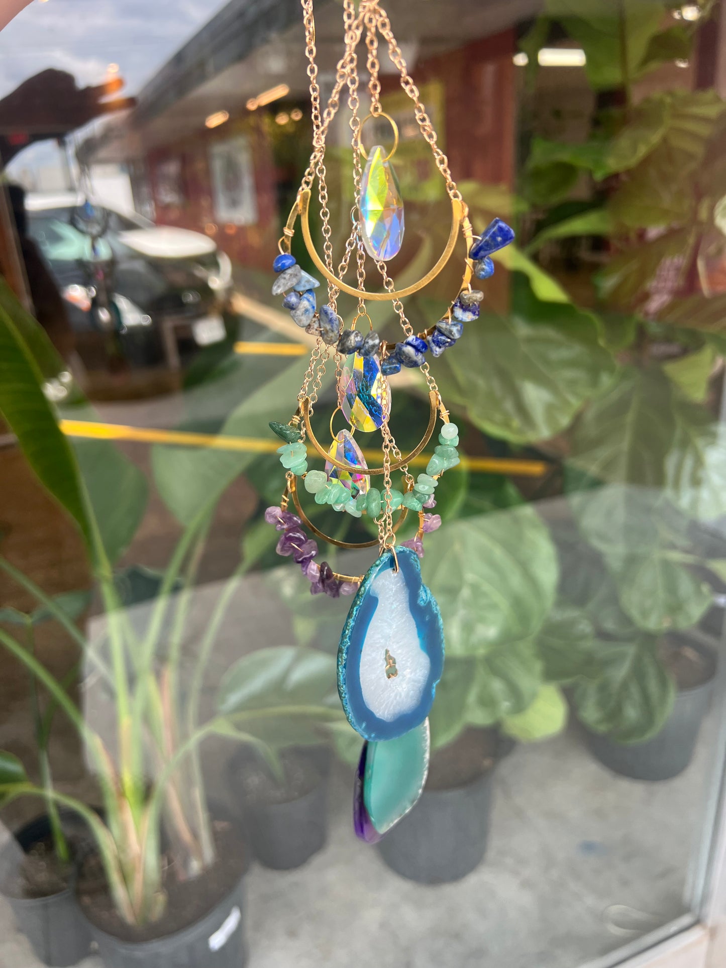 Modern Agate Suncatcher