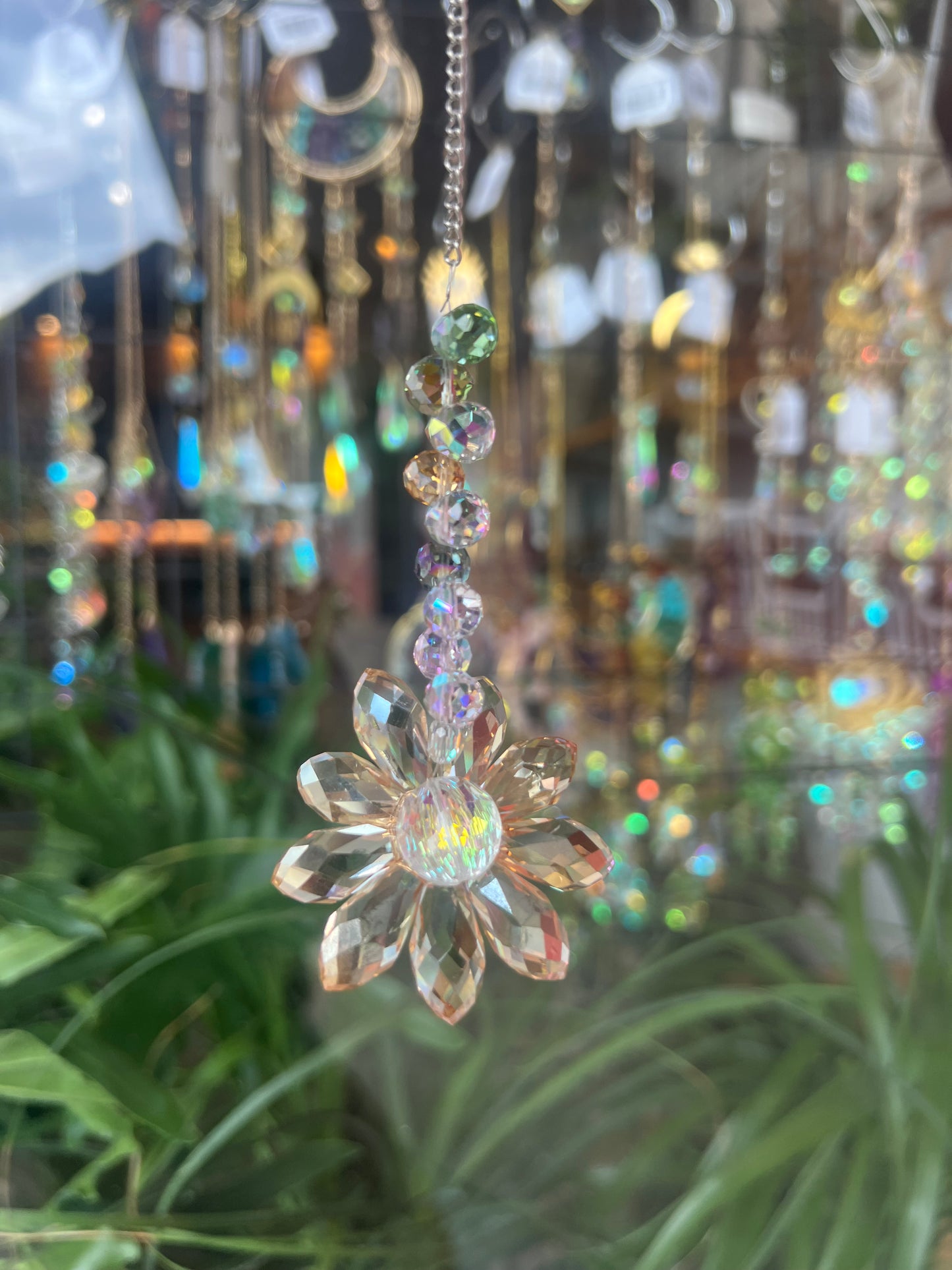 Small Flower Crystal Suncatcher