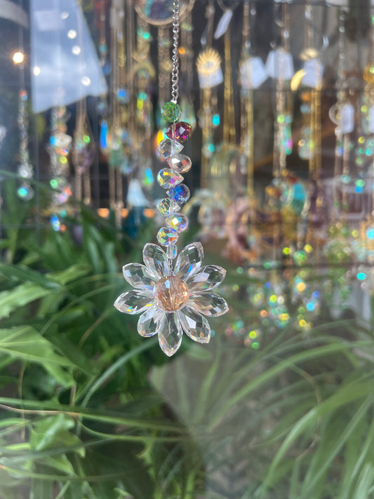 Small Flower Crystal Suncatcher