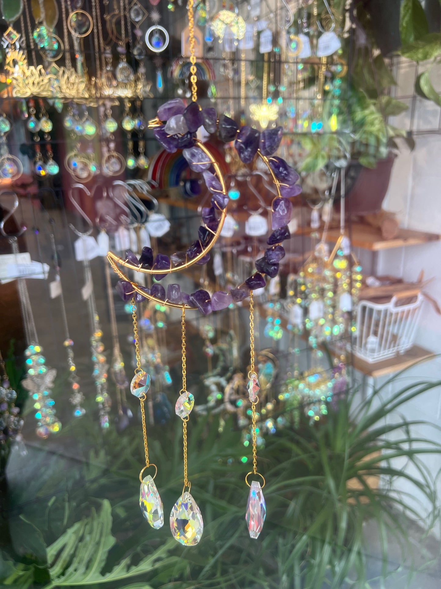 Casual Moon Crystal Suncatcher