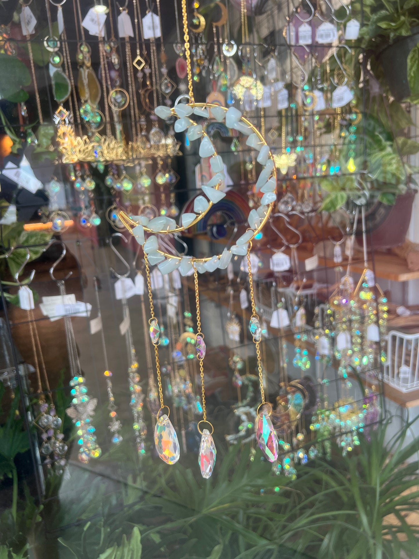 Casual Moon Crystal Suncatcher