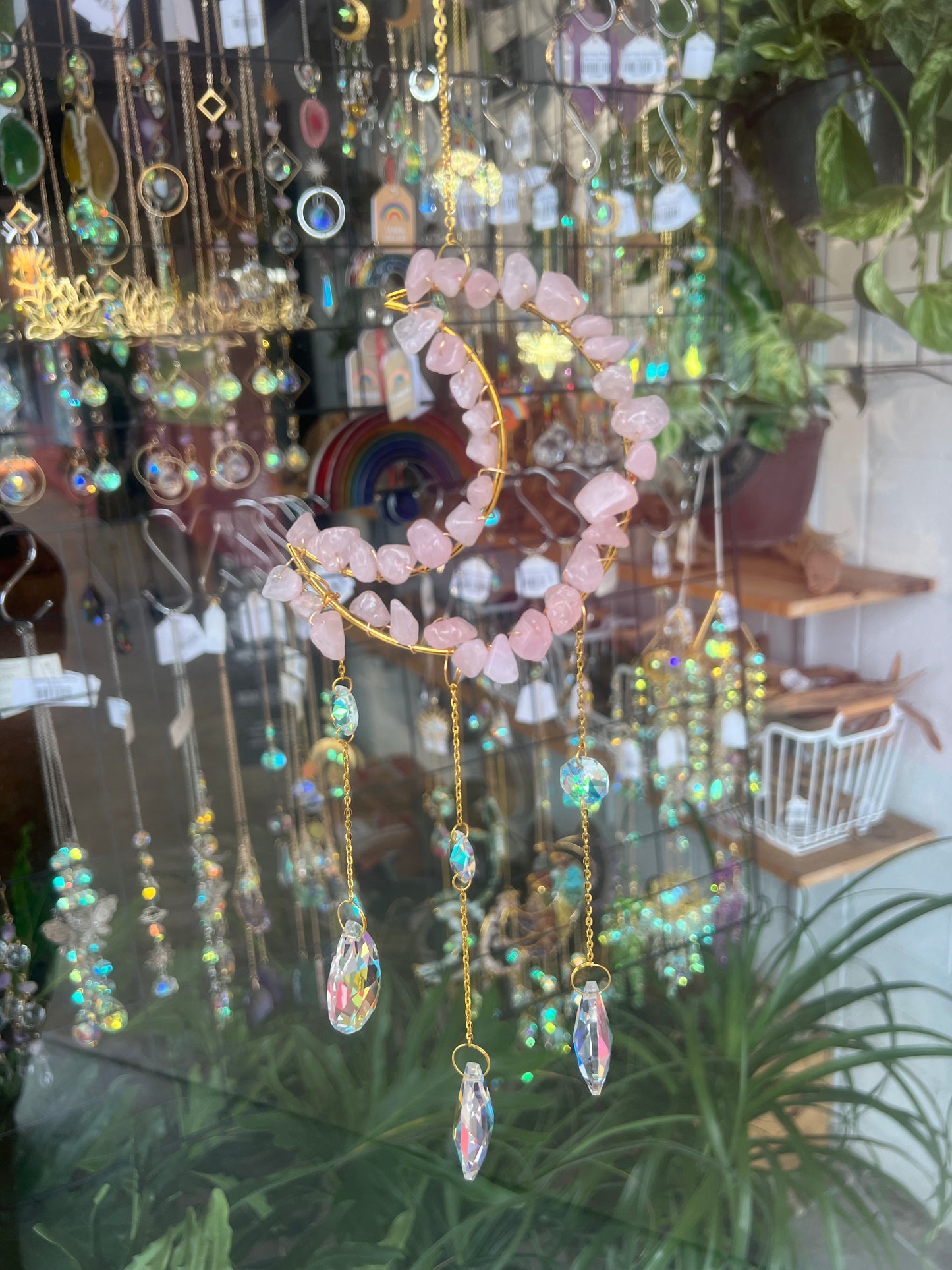 Casual Moon Crystal Suncatcher