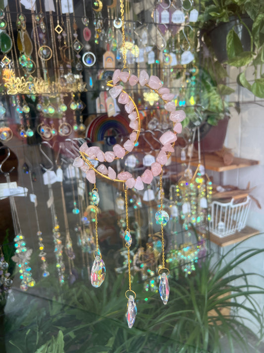 Casual Moon Crystal Suncatcher