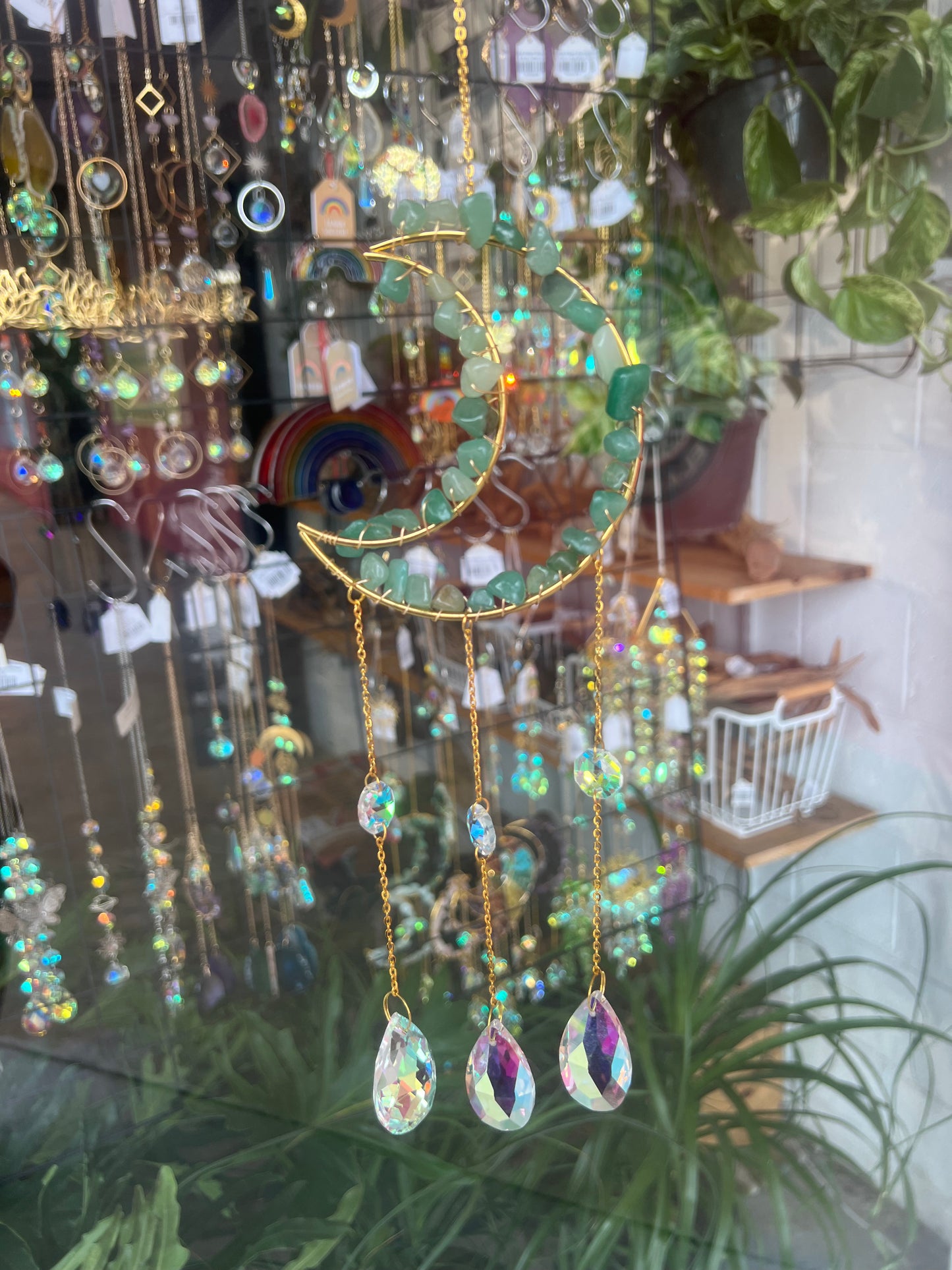 Casual Moon Crystal Suncatcher