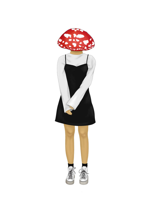 Mushroom person dress