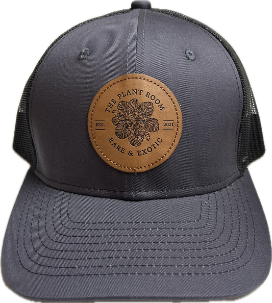 Trucker Hat with Leather Stamped Patch