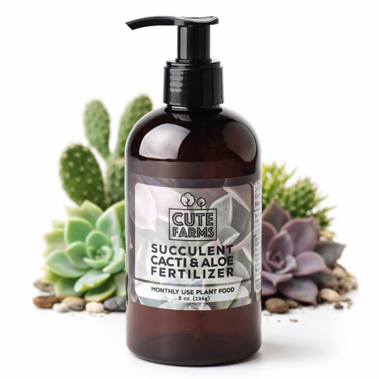 8 oz Succulent, Cacti, Aloe Fertilizer - Gentle Monthly Use