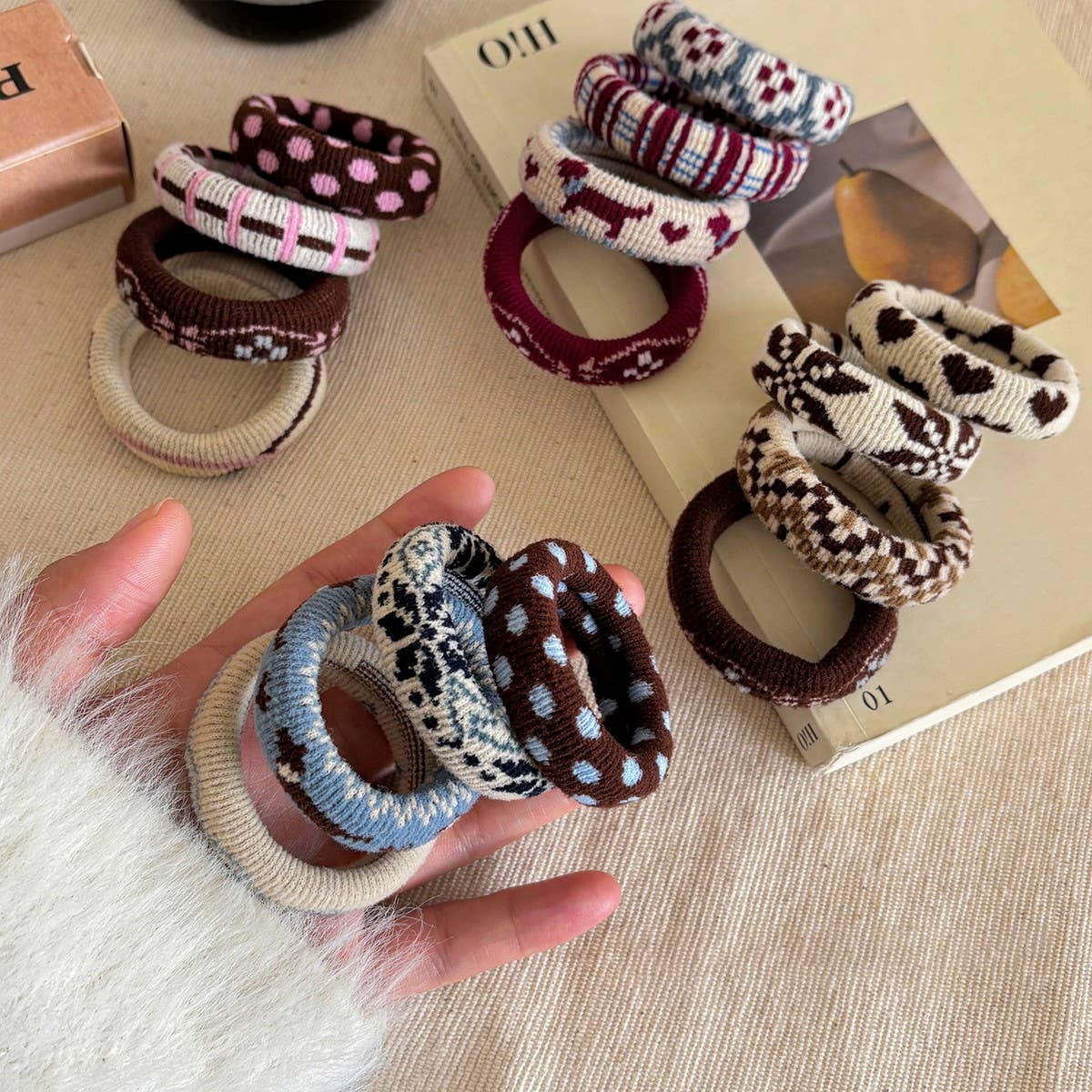 Polka Dot Bow Shell Hair Claw Elegant Clip_CWAHA07888